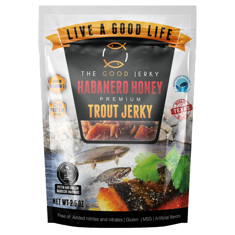 The Good Jerky Habanero Honey Trout Jerky 2.5oz