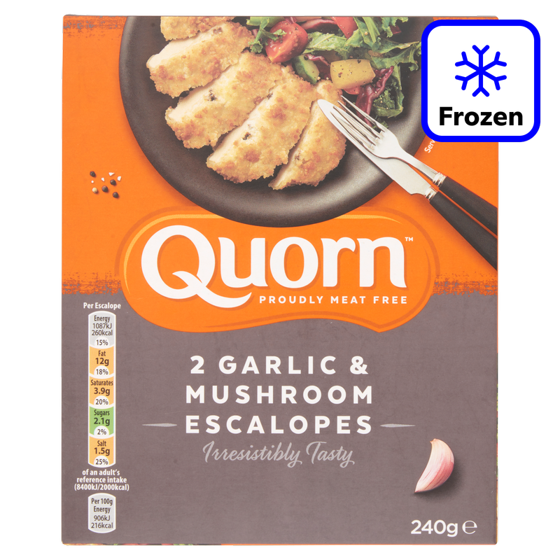 Quorn 2 Garlic & Mushroom Escalopes, 240g