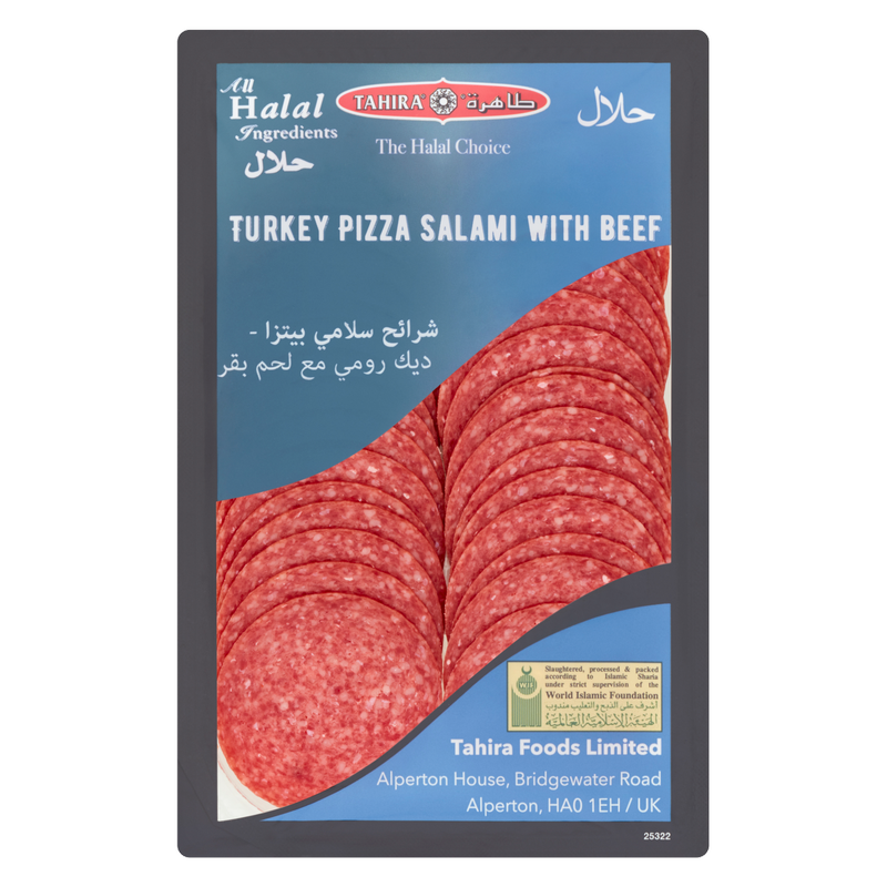 Tahira Turkey Salami Pizza Topping, 125g