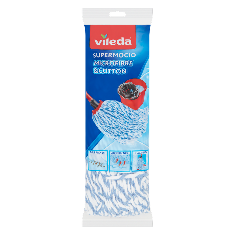 Vileda SuperMocio Microfibre & Cotton Refill, 1pcs