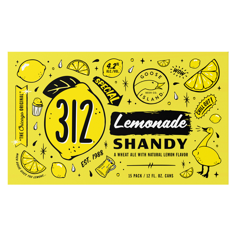 Goose Island 312 Lemonade Shandy 15pk 12oz Can 4.2% ABV