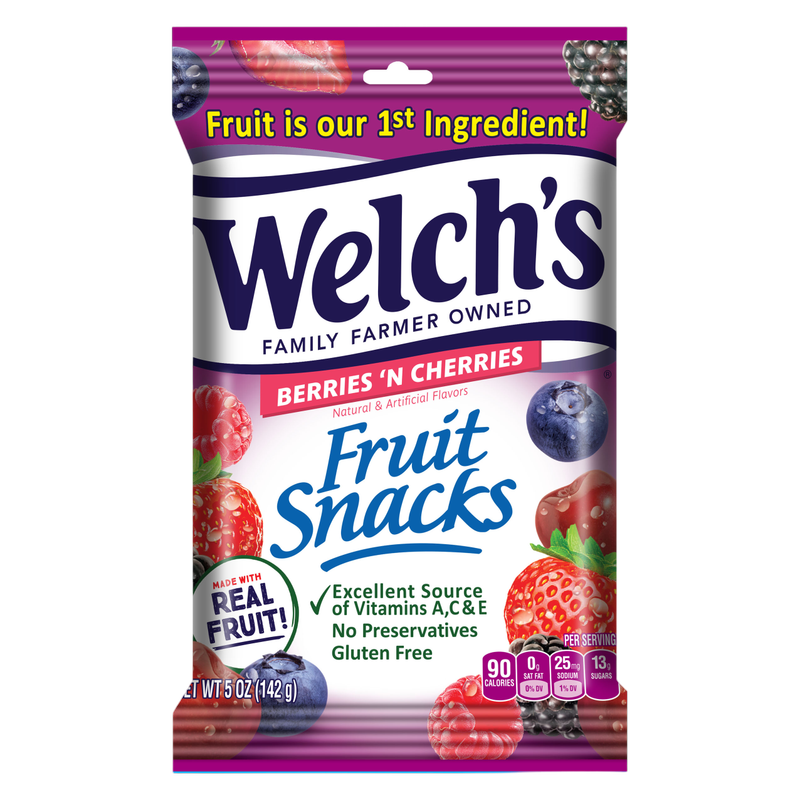 Welch's Fruit Snacks Berries 'N Cherries 5oz