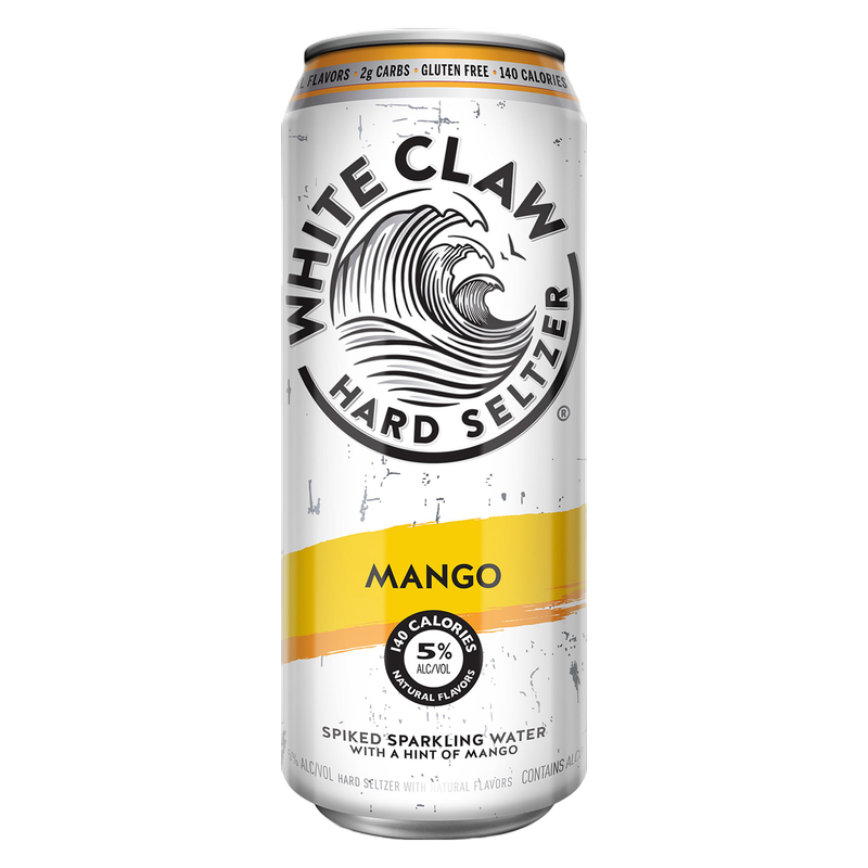 White Claw Mango 16oz 12 Single Cans 5.0% ABV