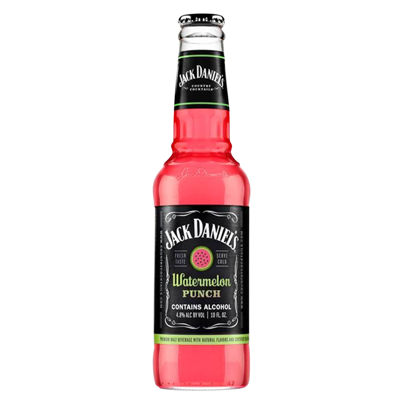 Jack Daniels Watermelon Cocktail 6pk 10oz Btl 5.0% ABV