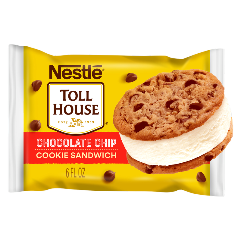 Nestle Toll House Chocolate Chip Ice Cream Sandwich 1ct