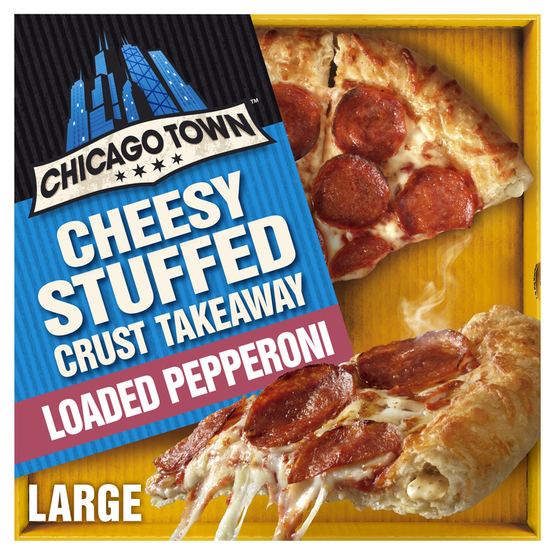 Chicago Town Cheesy Stuffed Crust Pepperoni Pizza, 640g