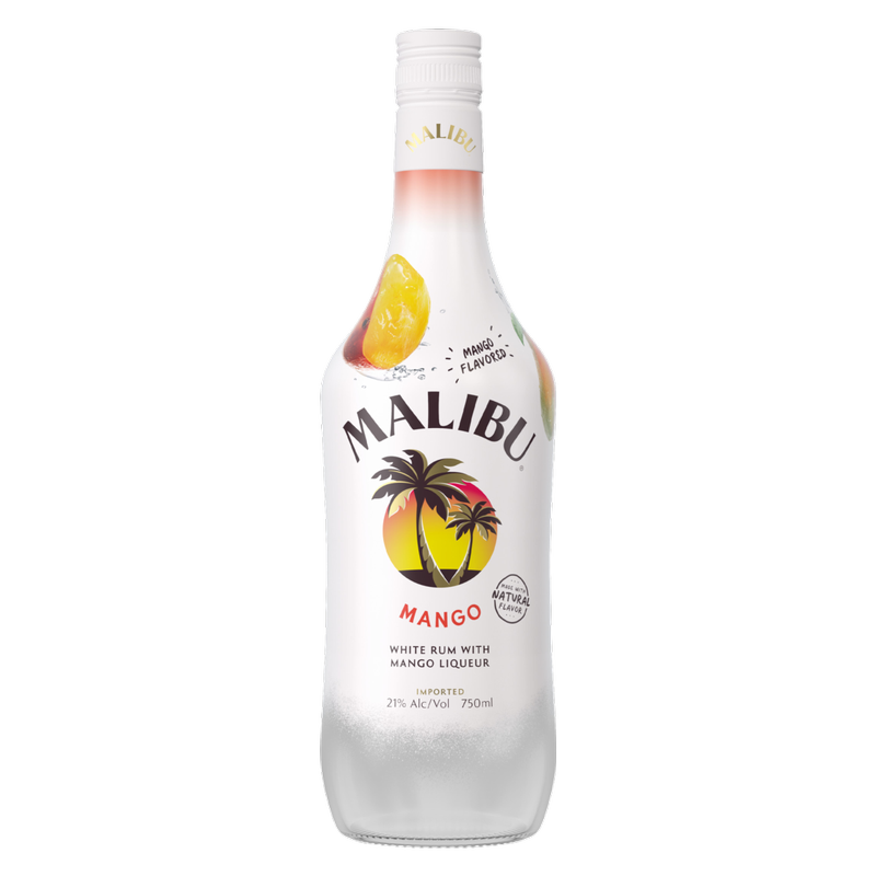 Malibu White Run with Mango Liqueur 750ml (42 proof)
