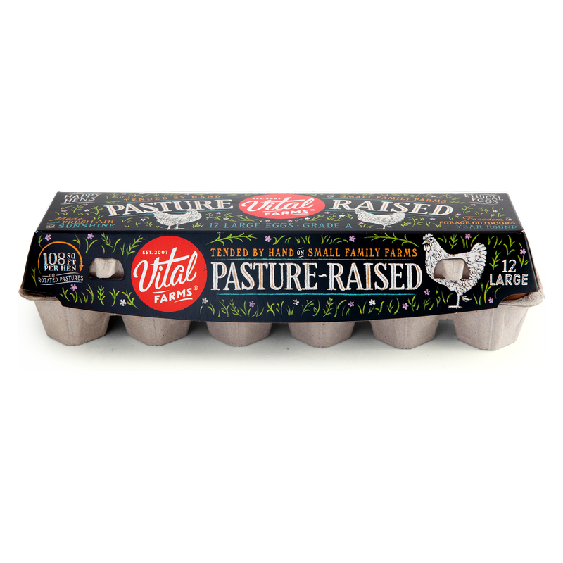 Vital Farms Pasture-Raised Grade-A Large Eggs - 12ct