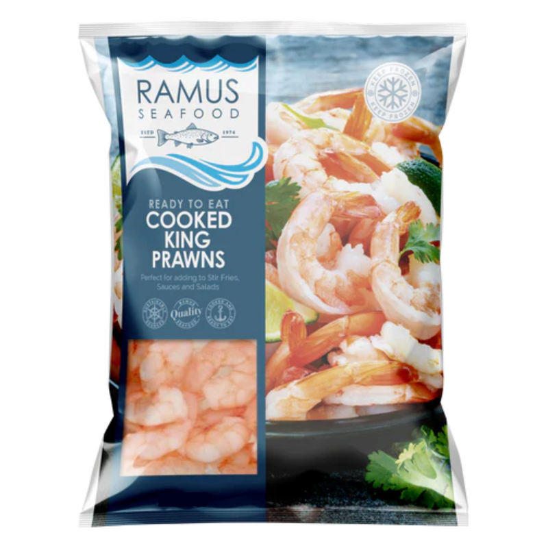 Ramus Cooked King Prawns, 200g