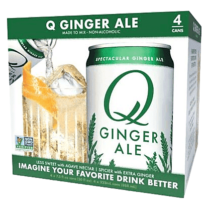 Q Drinks Ginger Ale 4pk 7.5oz