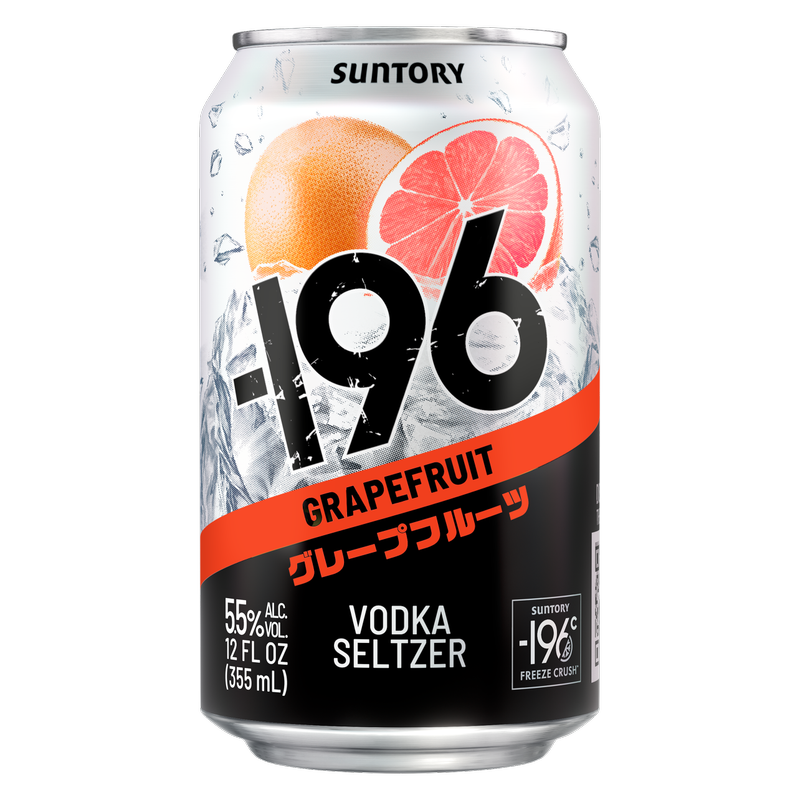 -196 Grapefruit Vodka Seltzer 355ml Can