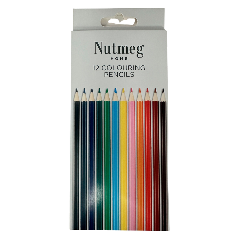 Nutmeg Colouring Pencils, 12pcs