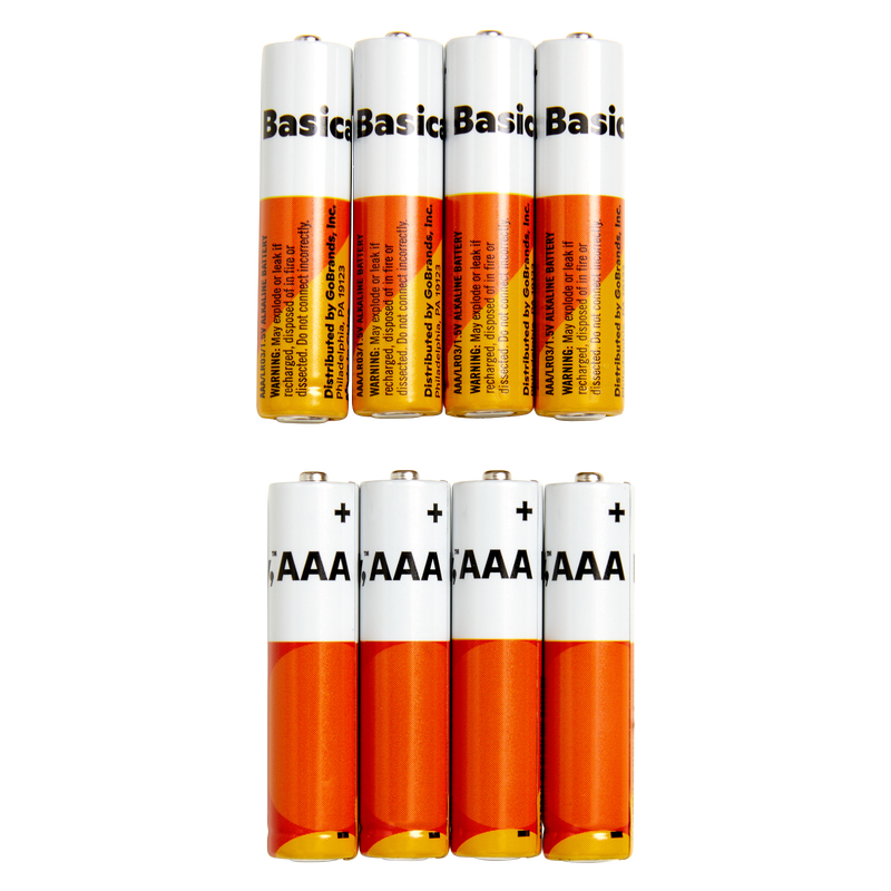 Basically, 8ct AAA Alkaline Batteries (Pack of 2)