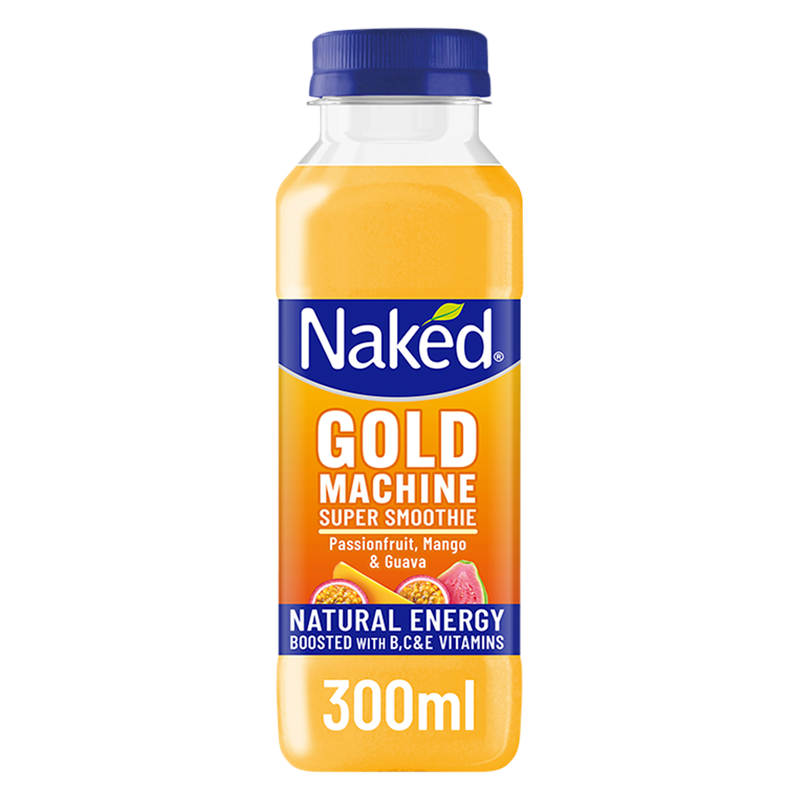 Naked Gold Machine Super Smoothie Passion Fruit, Mango & Guava, 300ml