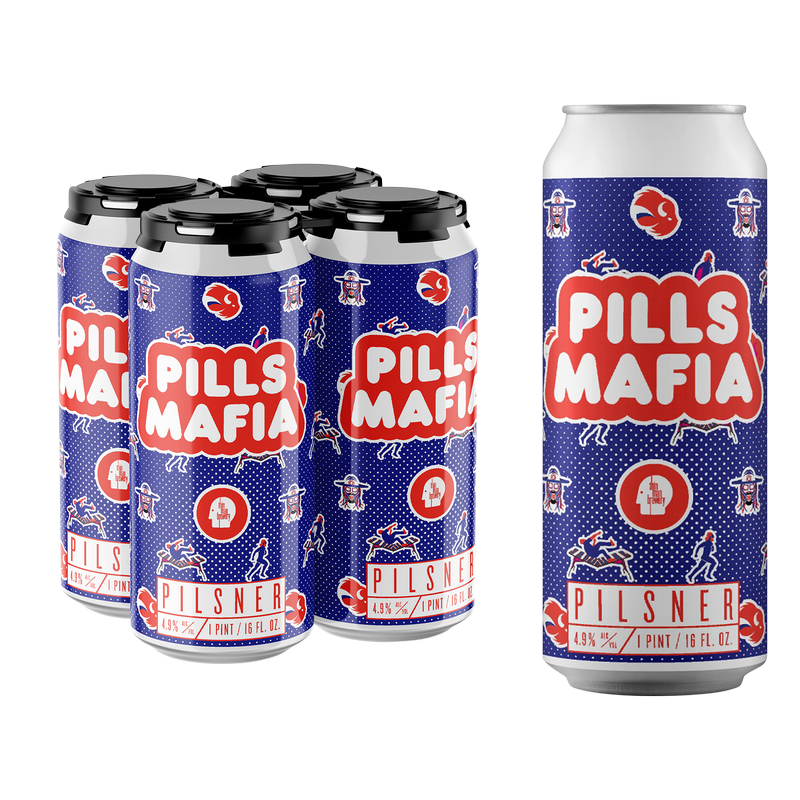 Thin Man Brewery Pills Mafia Pilsner 4pk 16oz Can 4.9% ABV