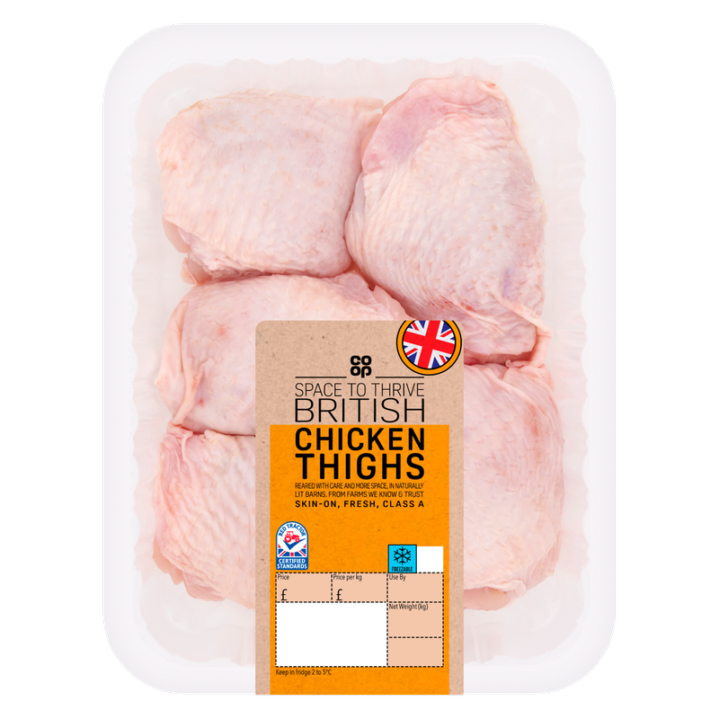 Co-op British Chicken Thighs, 600g