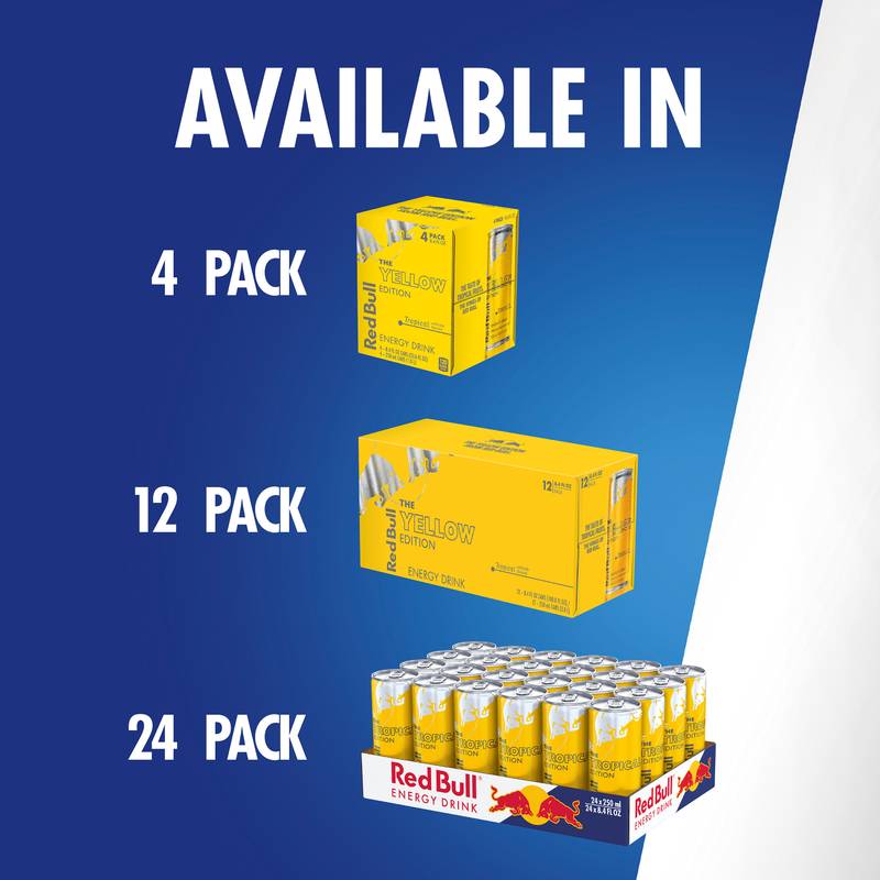 Red Bull Energy Drink The Yellow Edition Tropical 24pk 8.4oz Can