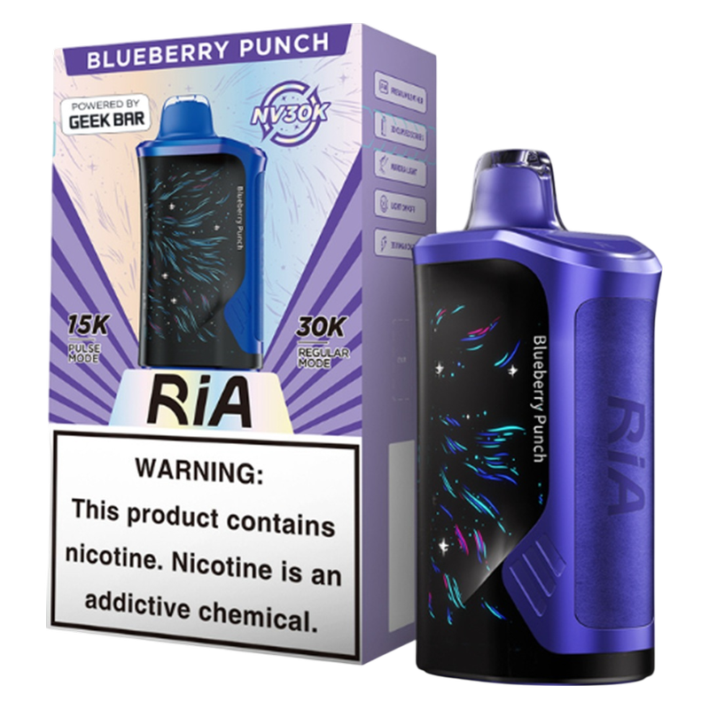 Ria Powered By Geek Bar NV30K Peach Gummy 5% 15ml Disposable Vape