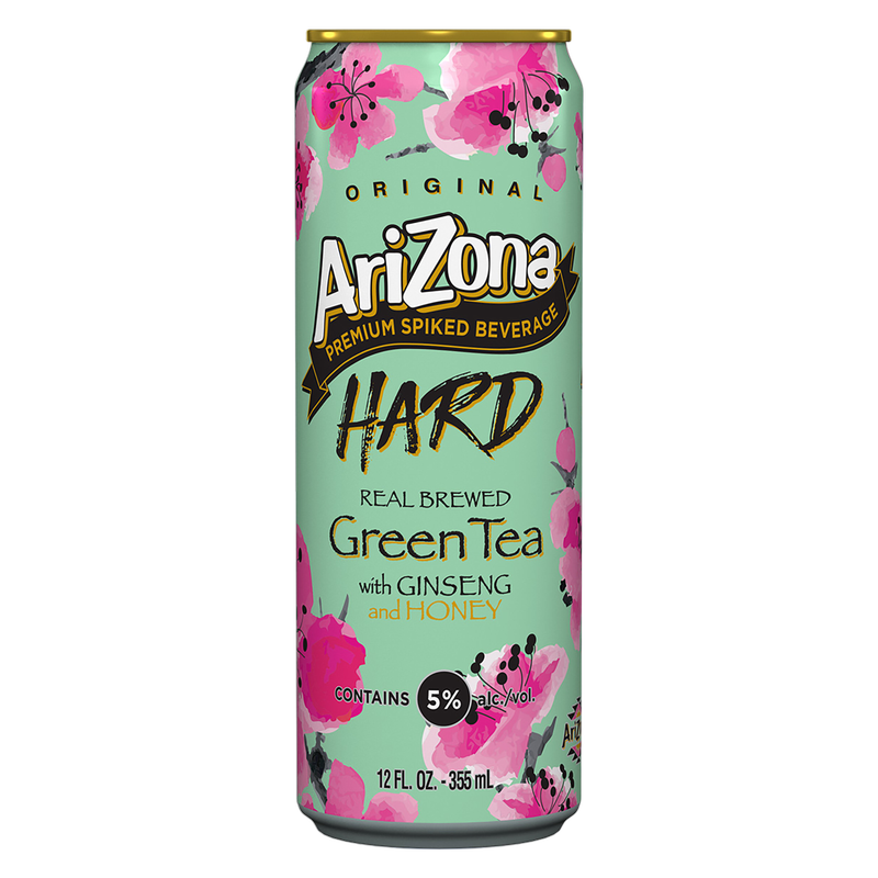 Arizona Hard Green Tea 22oz Can 5.0% ABV - Arizona Hard – BevMo!
