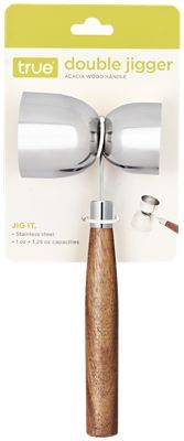 True Double Jigger with Wood Handle