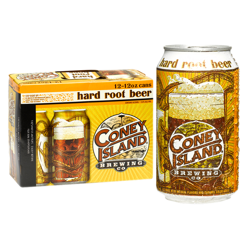 Coney Island Hard Root Beer 12 Pack 12 oz Cans