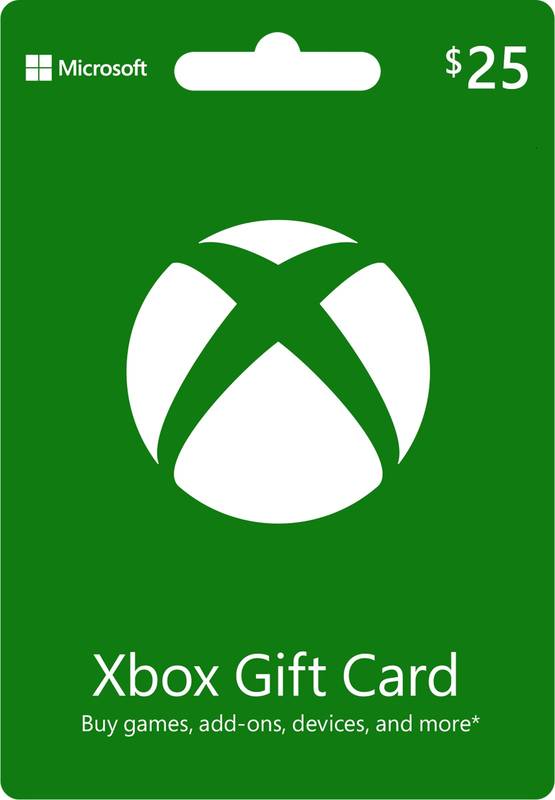 Microsoft XBox Cash $25 Gift Card