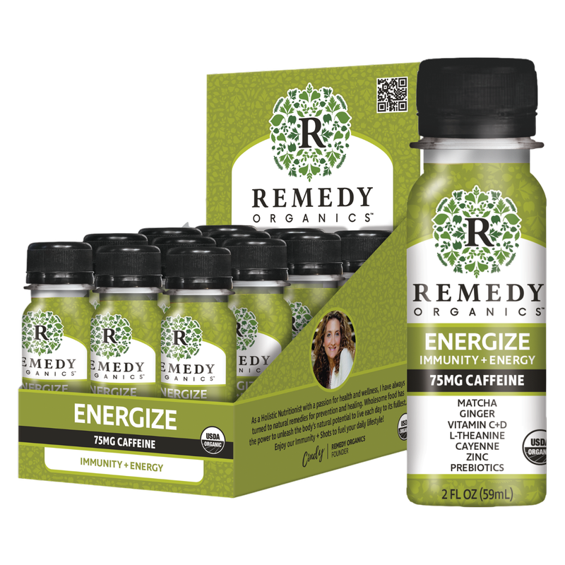 Remedy Organics Wellness Shot Energize 12pk 2oz Bottle- XL