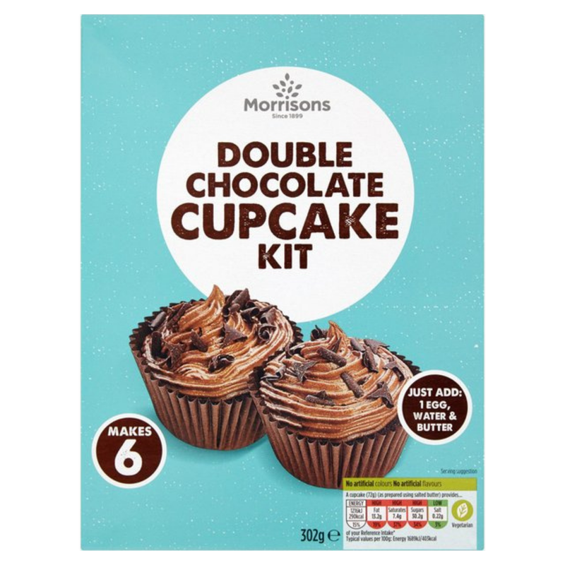 Morrisons Double Chocolate Cupcake Kit, 302g