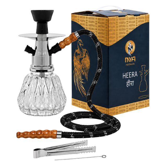 Hookah Mya Saray Herra Clear Glass 9"