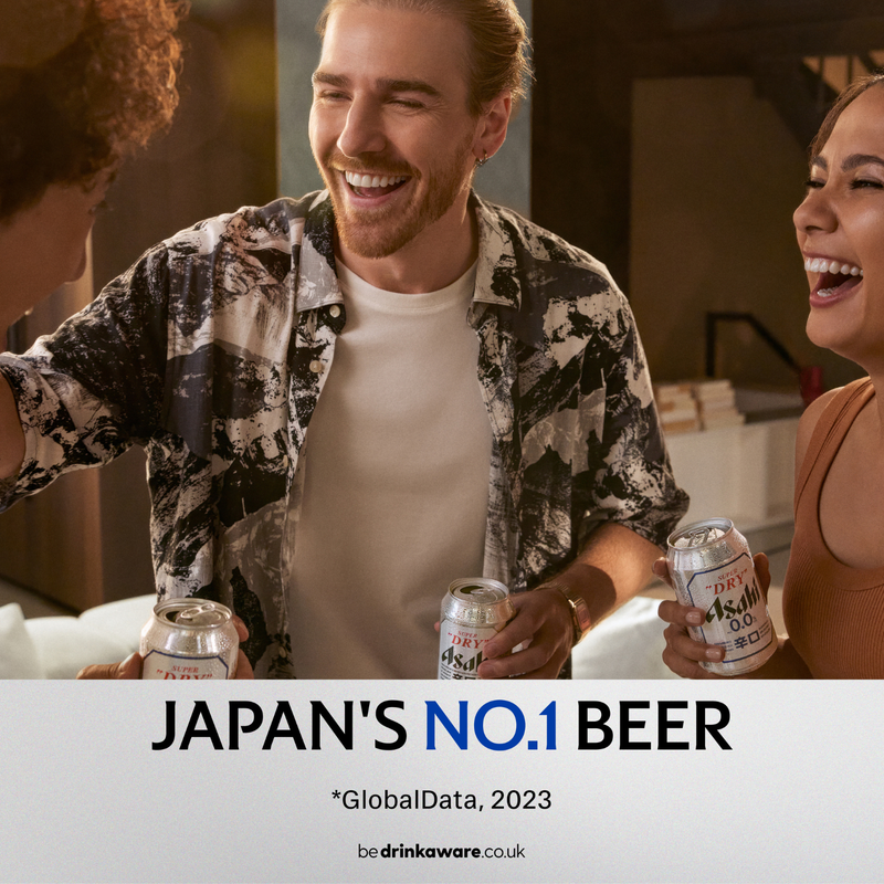 Asahi Super Dry 0.0% Alcohol Free, 4 x 330ml