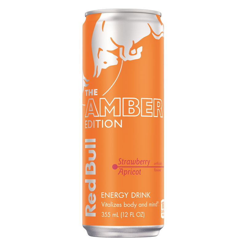 Red Bull Energy Drink, The Amber Edition, Strawberry Apricot, 12 Fl Oz