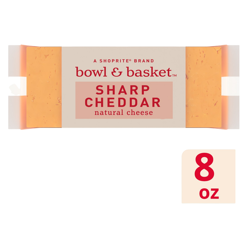 Bowl & Basket Sharp Cheddar Cheese Block - 8oz