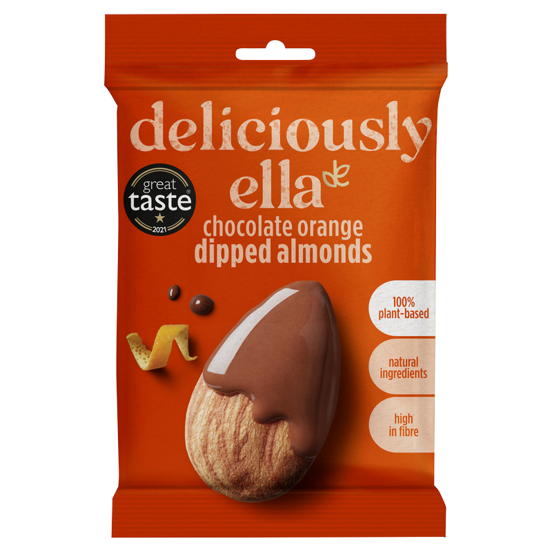 Deliciously Ella Chocolate Orange Dipped Almonds, 27g