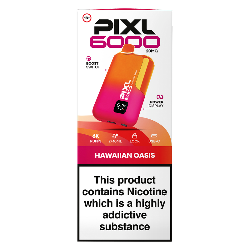 Pixl 6000 Hawaiian Oasis 20mg/ml, 1pcs