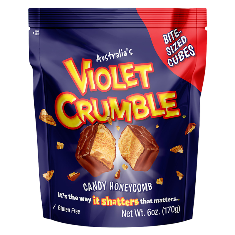 Violet Crumble Milk Chocolate Bite Size Nuggets 4.76oz