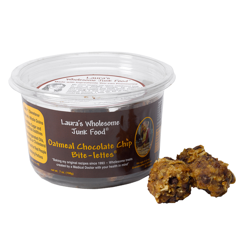 Laura's Wholesome Junk Food Oatmeal Chocolate Chip Bite-lettes 7oz
