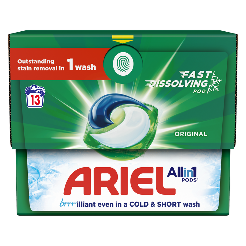 Ariel Original All-In-1 Washing Pods, 13pcs