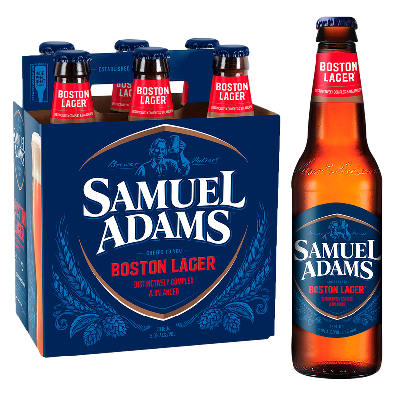 Sam Adams Boston Lager 6pk 12oz Btl 5.0% ABV