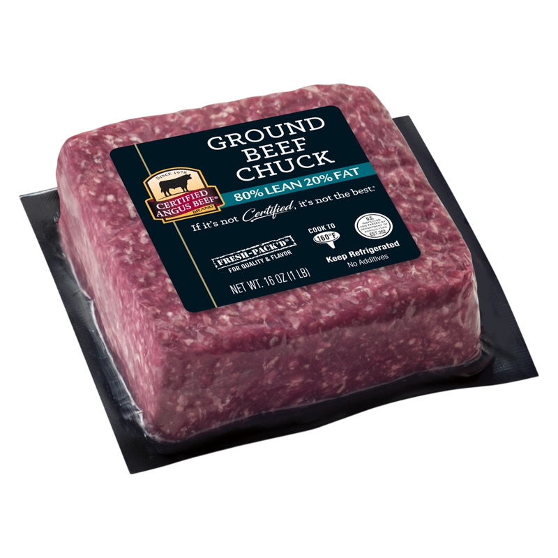 Certified Angus Beef 80% Lean 20% Fat Ground Chuck - 16oz