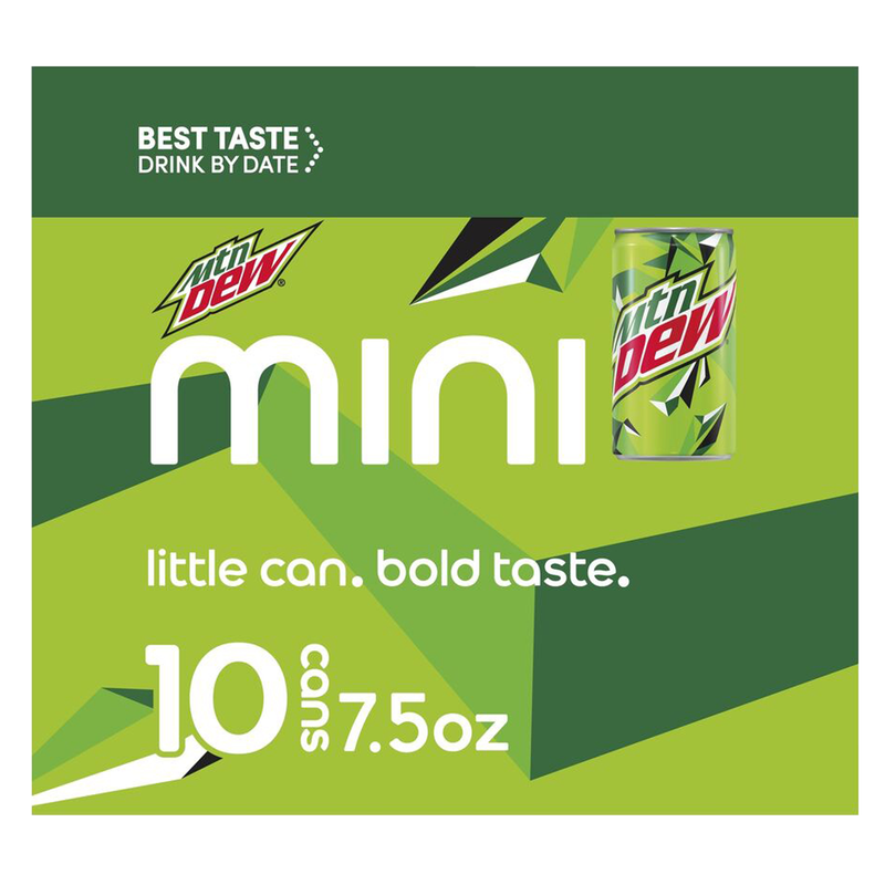 Mountain Dew 7.5oz Mini Cans 10pk 