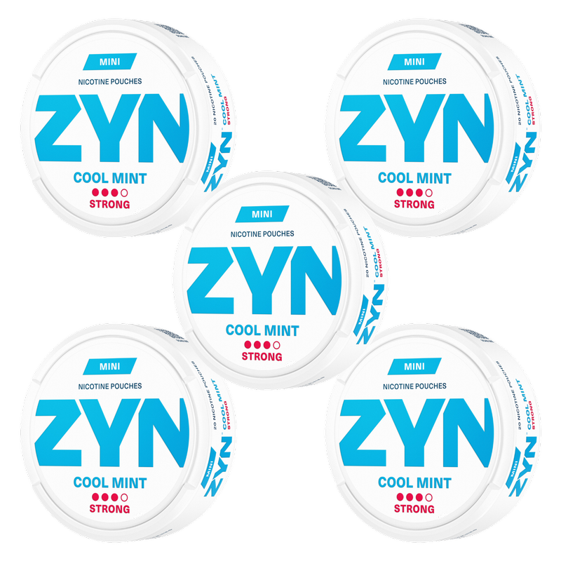 ZYN Cool Mint Mini Strong 6mg, 5 x 21pcs