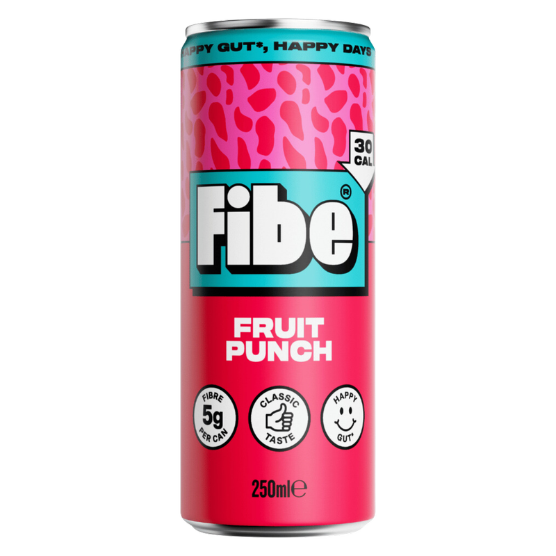 Fibe Fruit Punch Prebiotic Soda, 250ml