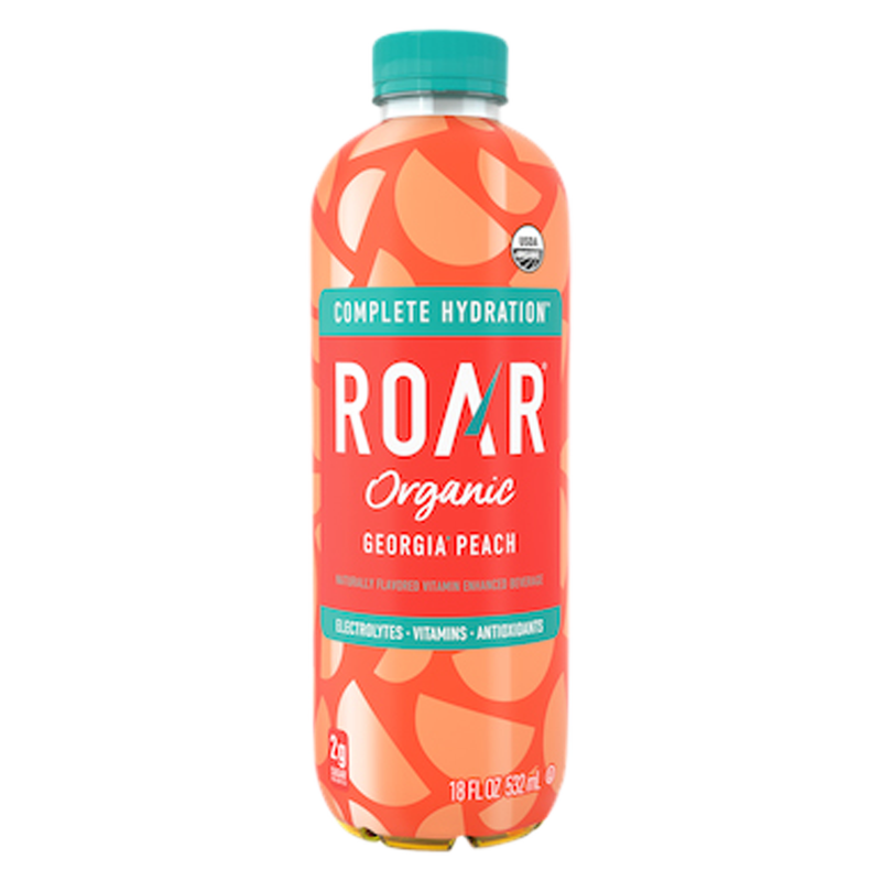 Roar Organic Georgia Peach 18oz Btl
