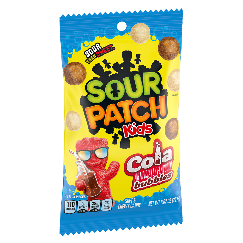 Sour Patch Kids Cola Bubbles Soft & Chewy Candy 8oz