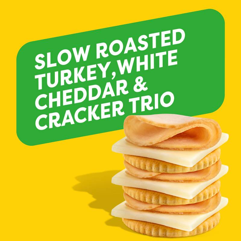 Oscar Mayer Natural Slow Roasted Turkey & White Cheddar Cheese with Whole Wheat Crackers - 3.3oz
