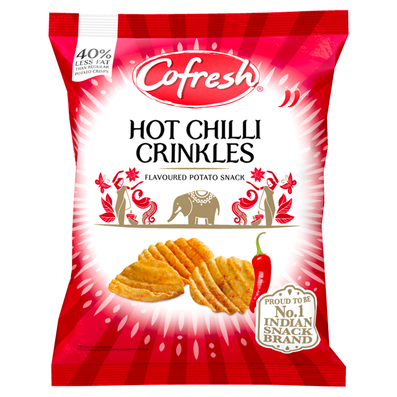 Cofresh Hot Chilli Potato Crinkles, 80g