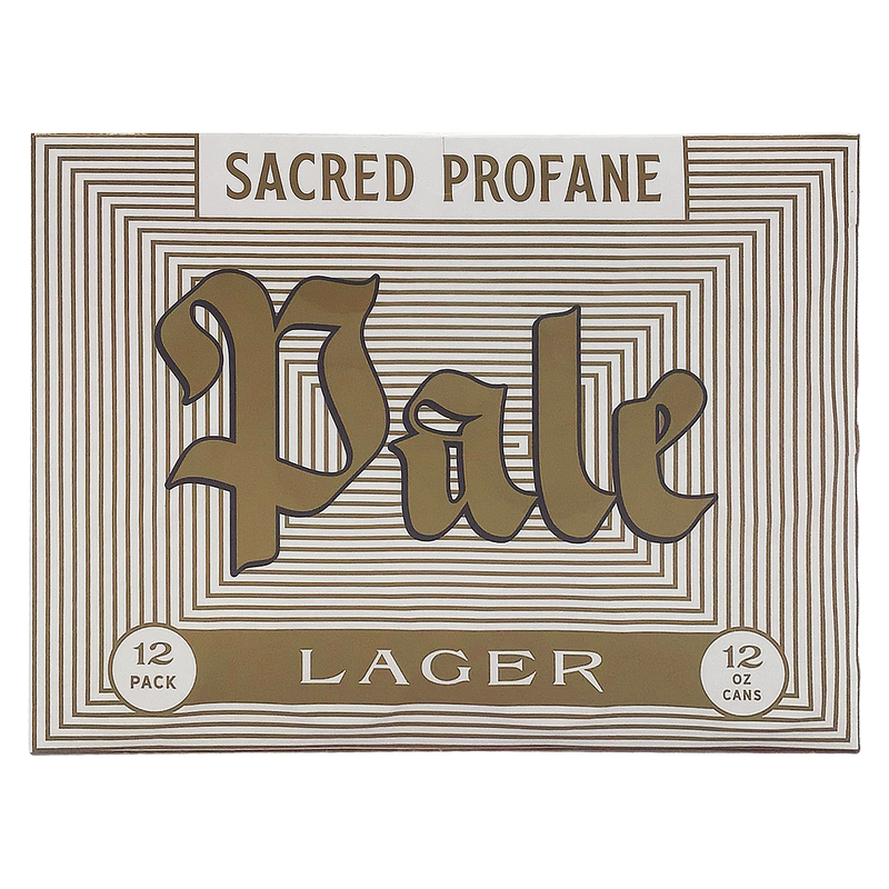 Sacred Profane Pale Lager 12Pk 12Oz Can 4.2% Abv