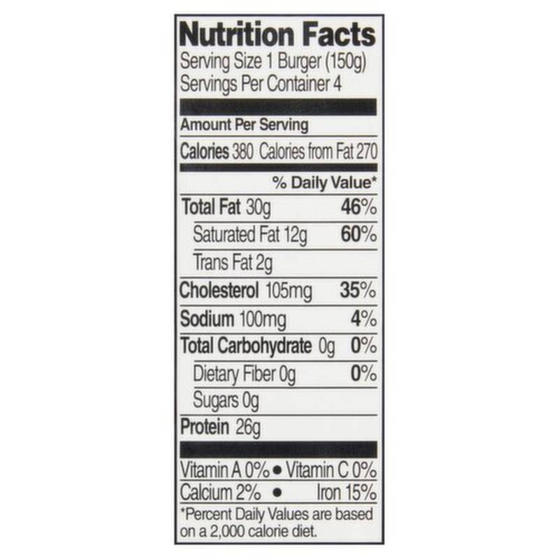 ShopRite 80% Ground Beef Patties - 1lb
