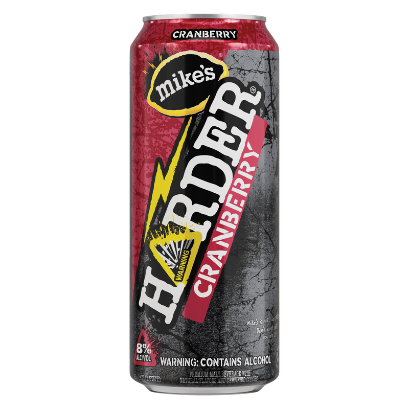 Mike's HARDER Cranberry Single 16oz Can 8.0% ABV