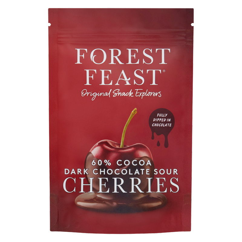 Forest Feast 60% Cocoa Dark Chocolate Sour Cherries, 120g